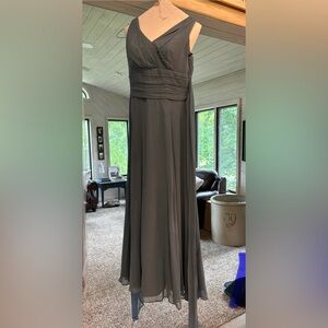 David’s bridal bridesmaids dress, slate blue, size 10, not altered